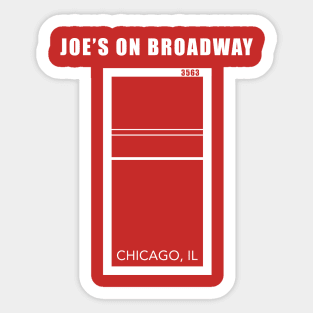 Joe's Chicago Sticker